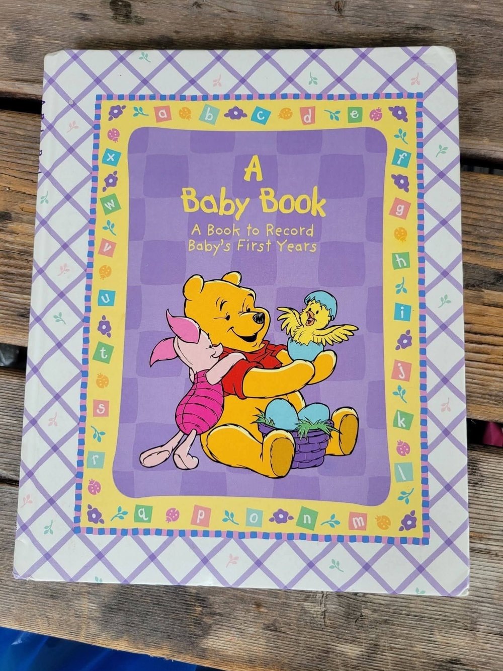 Rare VINTAGE Disney WINNIE THE POOH BABY BOOK RECORD heirloom dated 1996 NWOT